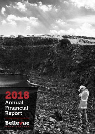 Thumbnail Bellevue Gold Annual Report 2018