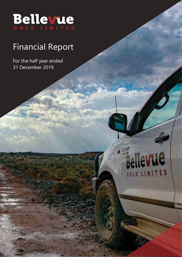 Thumbnail Bellevue Gold Financial Report 2020-h1