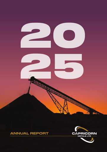 Thumbnail Capricorn Metals Annual Report 2025