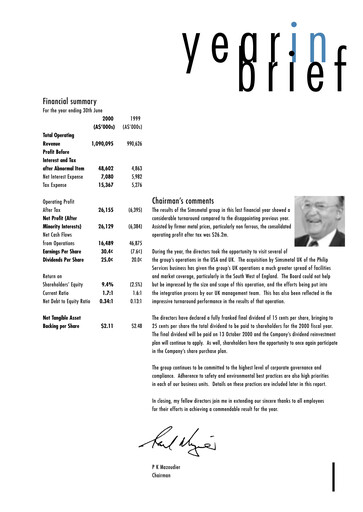 Thumbnail Sims Limited Annual Report 1999-2000