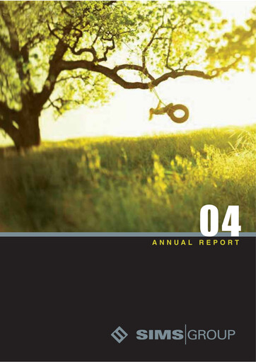 Thumbnail Sims Limited Annual Report 2003-2004