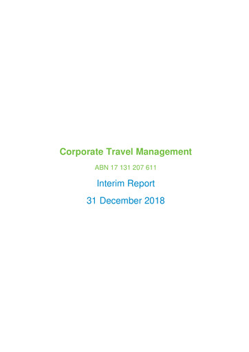 Thumbnail Corporate Travel Management Half-year Report 2019-h1