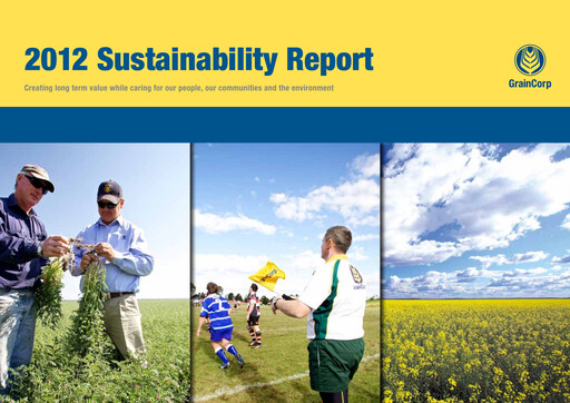 Thumbnail GrainCorp Sustainability Report 2012