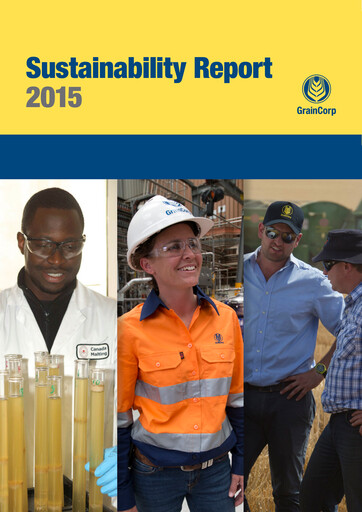 Thumbnail GrainCorp Sustainability Report 2015