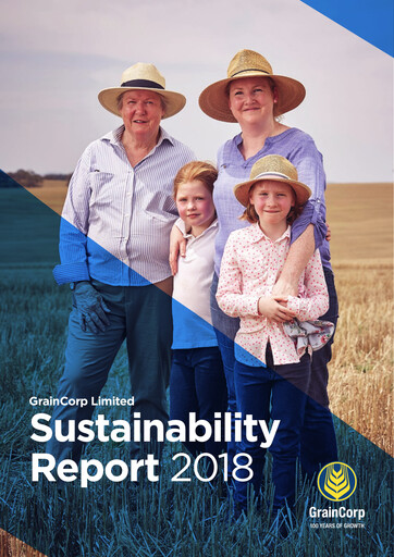 Thumbnail GrainCorp Sustainability Report 2018