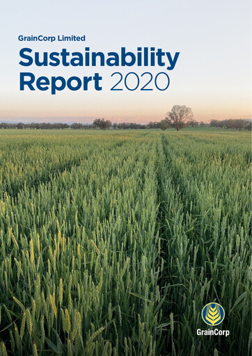 Thumbnail GrainCorp Sustainability Report 2020