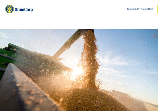Thumbnail GrainCorp Sustainability Report 2022