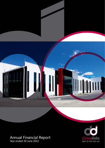 Thumbnail Dicker Data Annual Report 2012