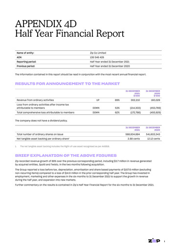 Vorschaubild Zip Co Finanzbericht 2022-h1