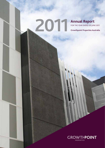 Miniature Growthpoint Properties Australia Rapport annuel 2011