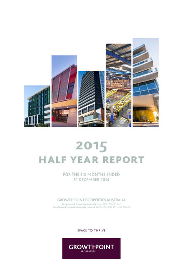 Thumbnail Growthpoint Properties Australia Half-year Report 2015-h1
