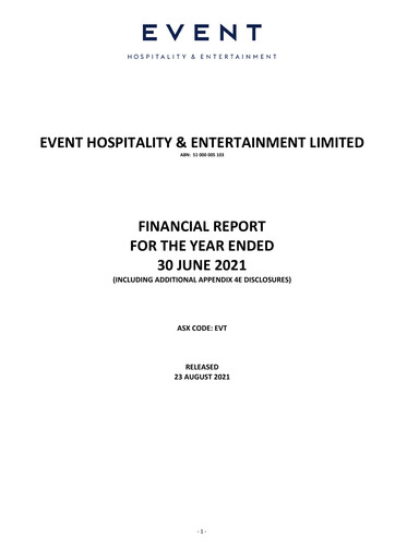 Miniature EVT Limited Rapport financier 2021