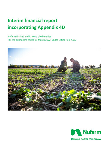 Thumbnail Nufarm Half-year Report 2022-h1