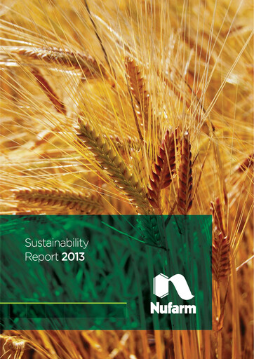 Thumbnail Nufarm Sustainability Report 2013