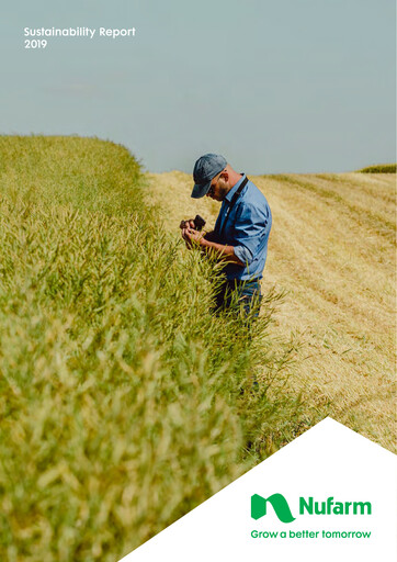 Thumbnail Nufarm Sustainability Report 2019