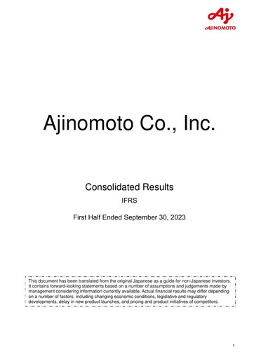 Thumbnail Ajinomoto
 Half-year Report 2023-h1
