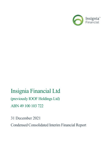 Thumbnail Insignia Financial (IOOF) Half-year Report 2021-h1