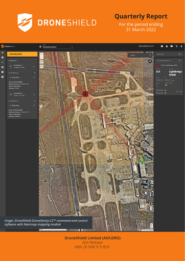 Thumbnail DroneShield Quarterly Report 2022-q1