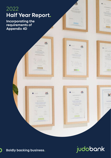 Miniature Judo Capital Holdings Rapport semestriel 2022-h1