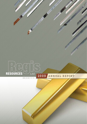Thumbnail Regis Resources Annual Report 2009