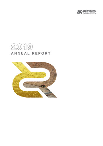 Thumbnail Regis Resources Annual Report 2019