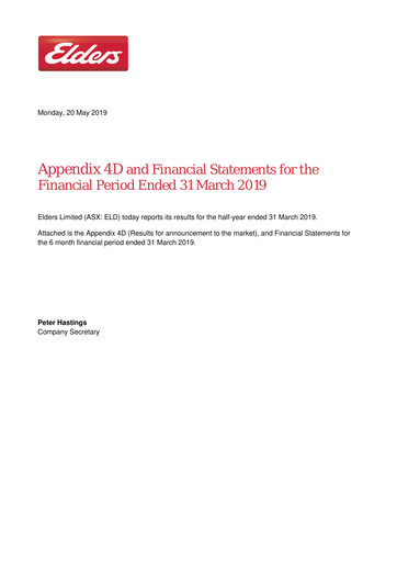 Thumbnail Elders Limited Half-year Report 2019-h1