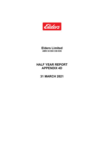 Thumbnail Elders Limited Half-year Report 2021-h1