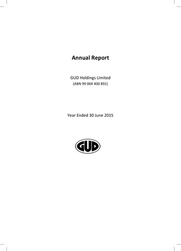 Thumbnail Amotiv Limited Annual Report 2015