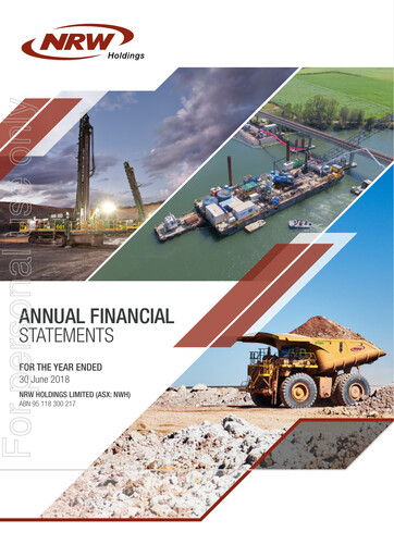 Thumbnail NRW Holdings Limited Financial Statement 2018
