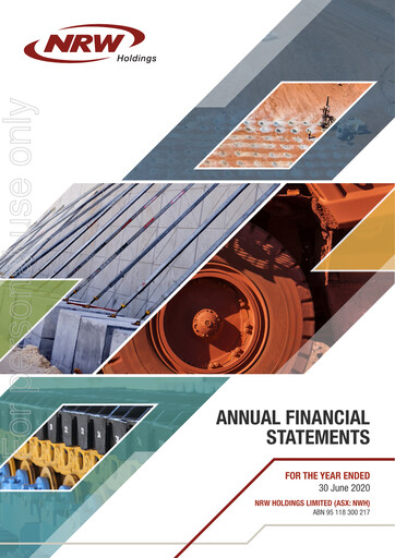 Thumbnail NRW Holdings Limited Financial Statement 2020