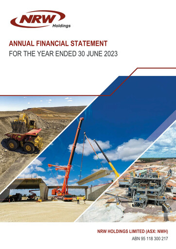 Thumbnail NRW Holdings Limited Financial Statement 2023