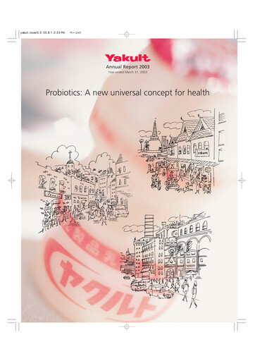 Miniature Yakult Rapport annuel 2003