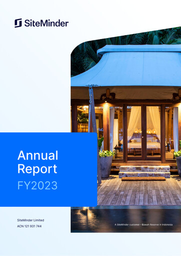 Thumbnail SiteMinder Annual Report 2023