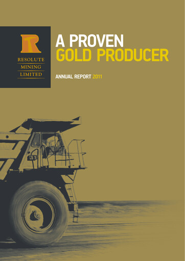 Thumbnail Resolute Mining Annual Report 2011