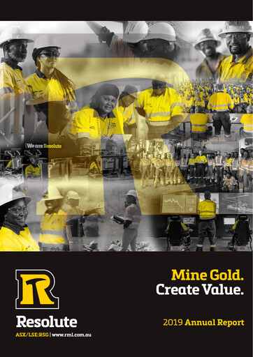 Thumbnail Resolute Mining Annual Report 2019