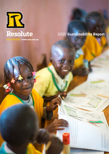 Thumbnail Resolute Mining Sustainability Report 2020