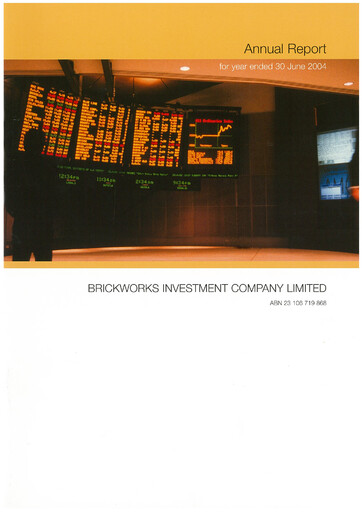 Thumbnail BKI Investment Company Annual Report 2004