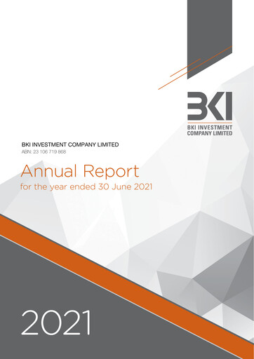 Thumbnail BKI Investment Company Annual Report 2021