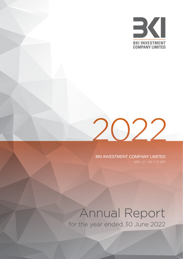 Thumbnail BKI Investment Company Annual Report 2022