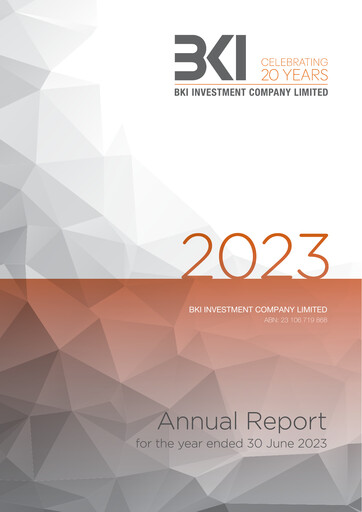 Thumbnail BKI Investment Company Annual Report 2023