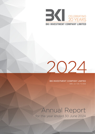 Thumbnail BKI Investment Company Annual Report 2024