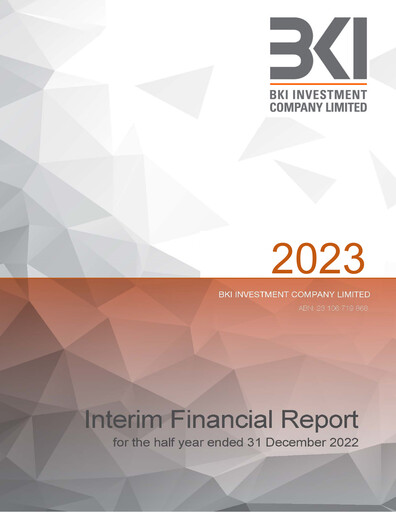 Miniature BKI Investment Company Rapport financier 2023-h1