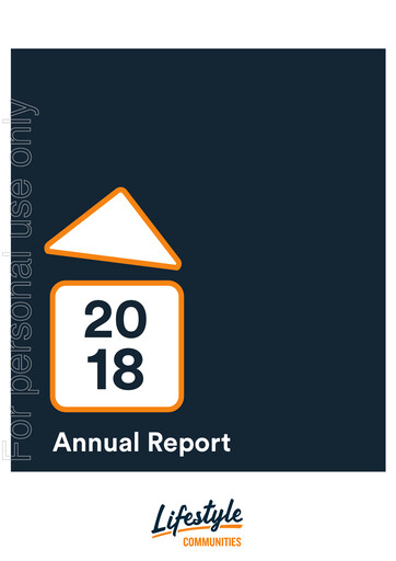 Thumbnail Lifestyle Communities Limited Annual Report 2018