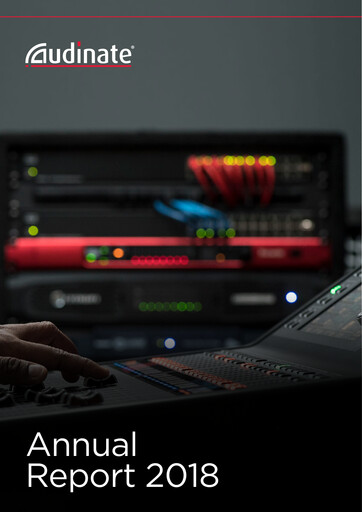 Thumbnail Audinate Group Annual Report 2018