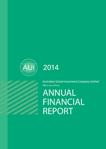 Thumbnail Australian United Investment Company Annual Report 2014