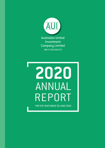 Thumbnail Australian United Investment Company Annual Report 2020