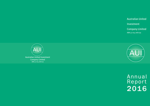 Thumbnail Australian United Investment Company Financial Report 2016