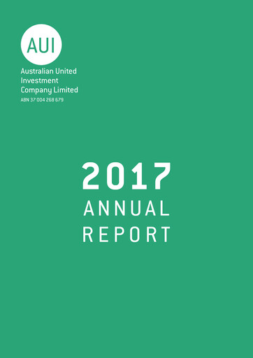 Thumbnail Australian United Investment Company Financial Report 2017