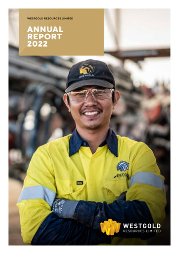 Thumbnail Westgold Resources Limited Annual Report 2022