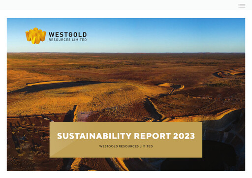 Thumbnail Westgold Resources Limited Sustainability Report 2023